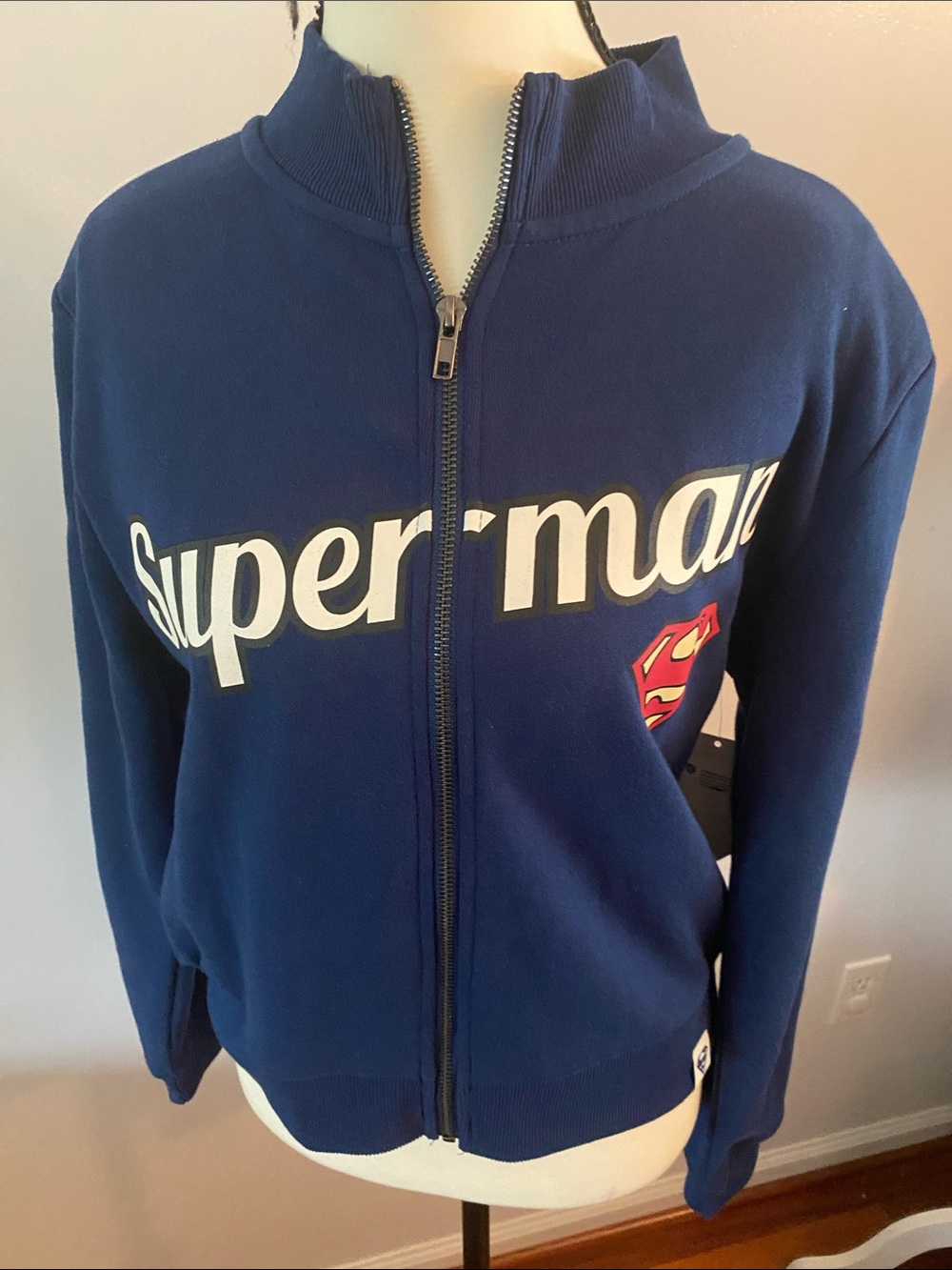 Superman 1938 zip front jacket with tags - Picture 5 of 10